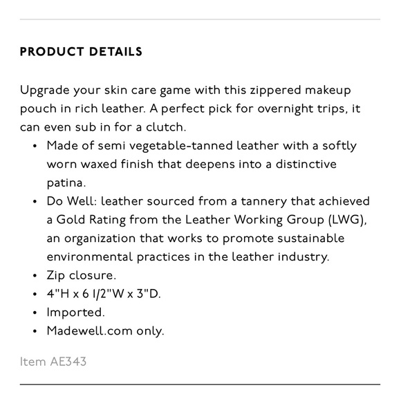 Madewell The Makeup Pouch - Picture 6 of 13